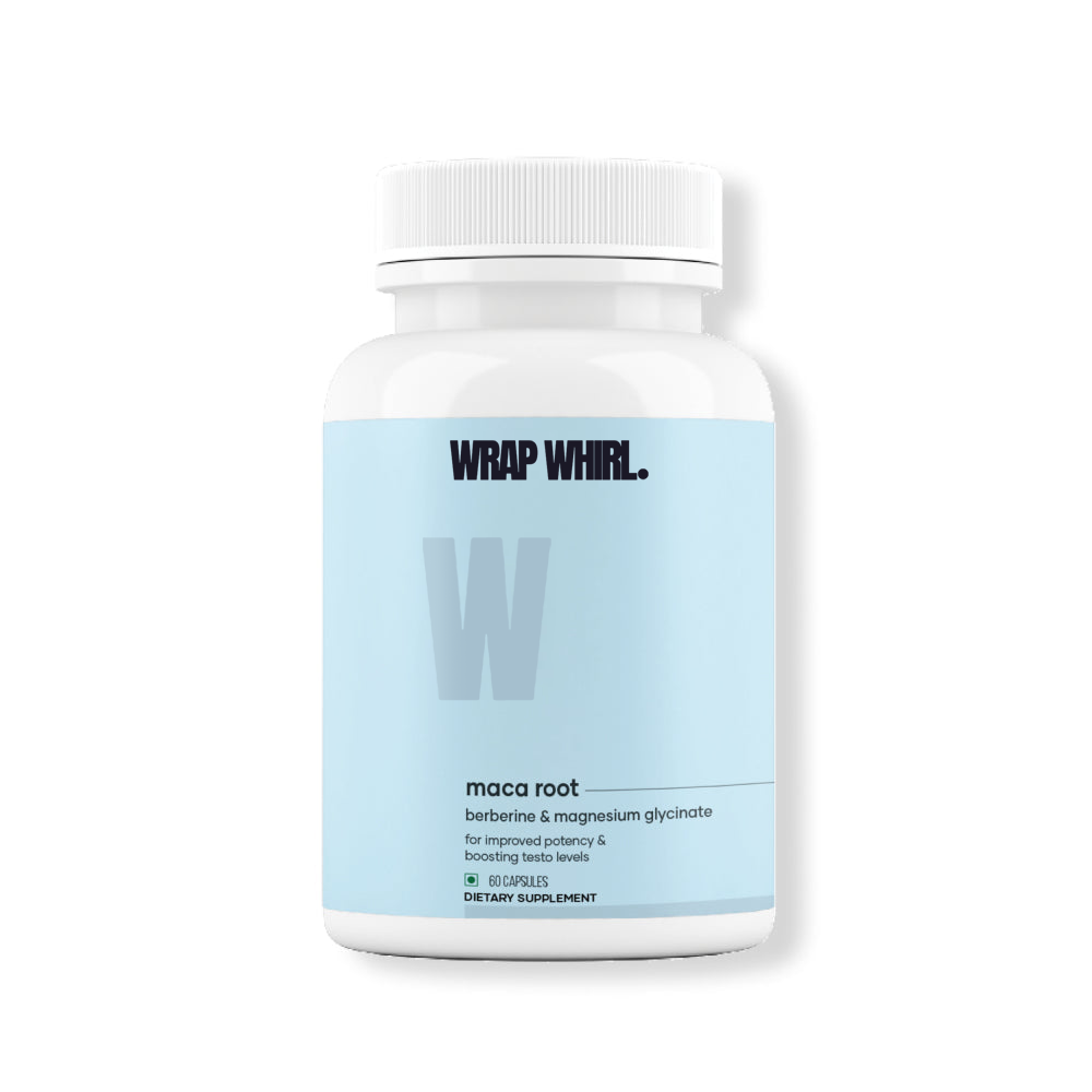 Wrap Whirl Maca Root Caps (Ginseng): Powered With Magnesium & Berberine