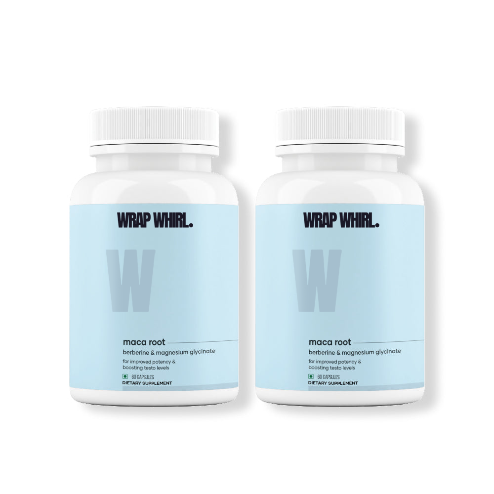 Wrap Whirl Maca Root Caps (Ginseng): Powered With Magnesium & Berberine