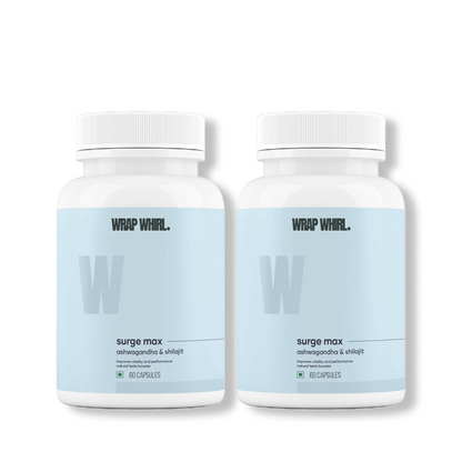 Wrap Whirl Natural Ashwagandha Caps: Powered with Shilajit & Safed Musli