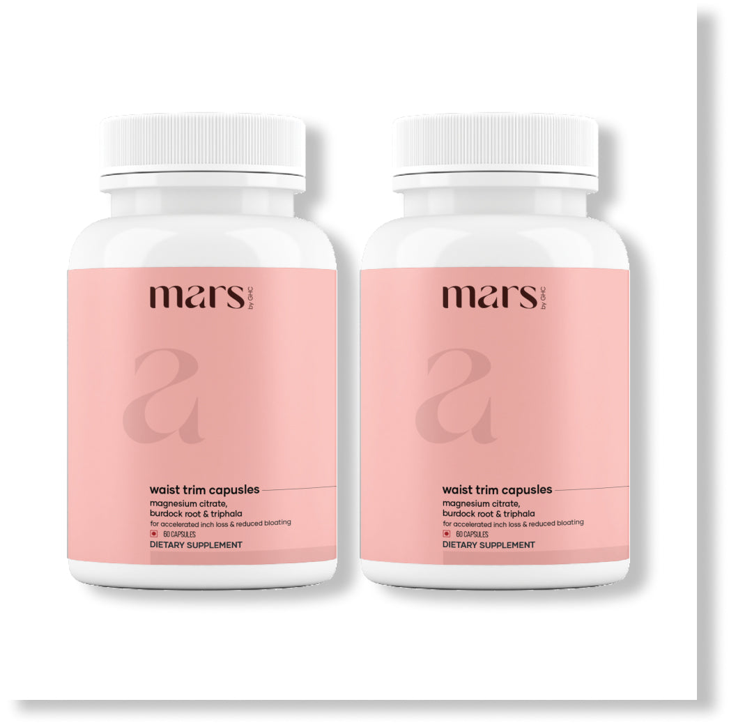 Mars Waist Trim Capsules : Powered With Magnesium Citrate, Bentonite Clay & Triphala