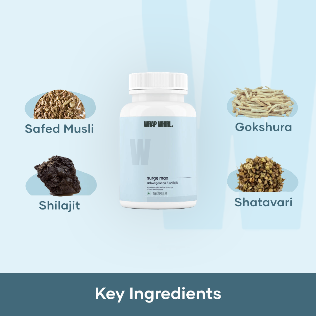 Performance Combo: Pure Himalayan Shilajit Resin & Natural Ashwagandha Capsules