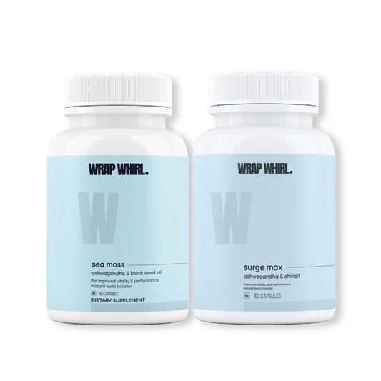 Power Surge Combo: Natural Ashwagandha & Natural Sea Moss Capsules