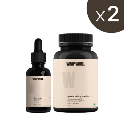 Acne Repair Formula: Alpha Arbutin Serum & Vitamin C Gummies with Hyaluronic Acid