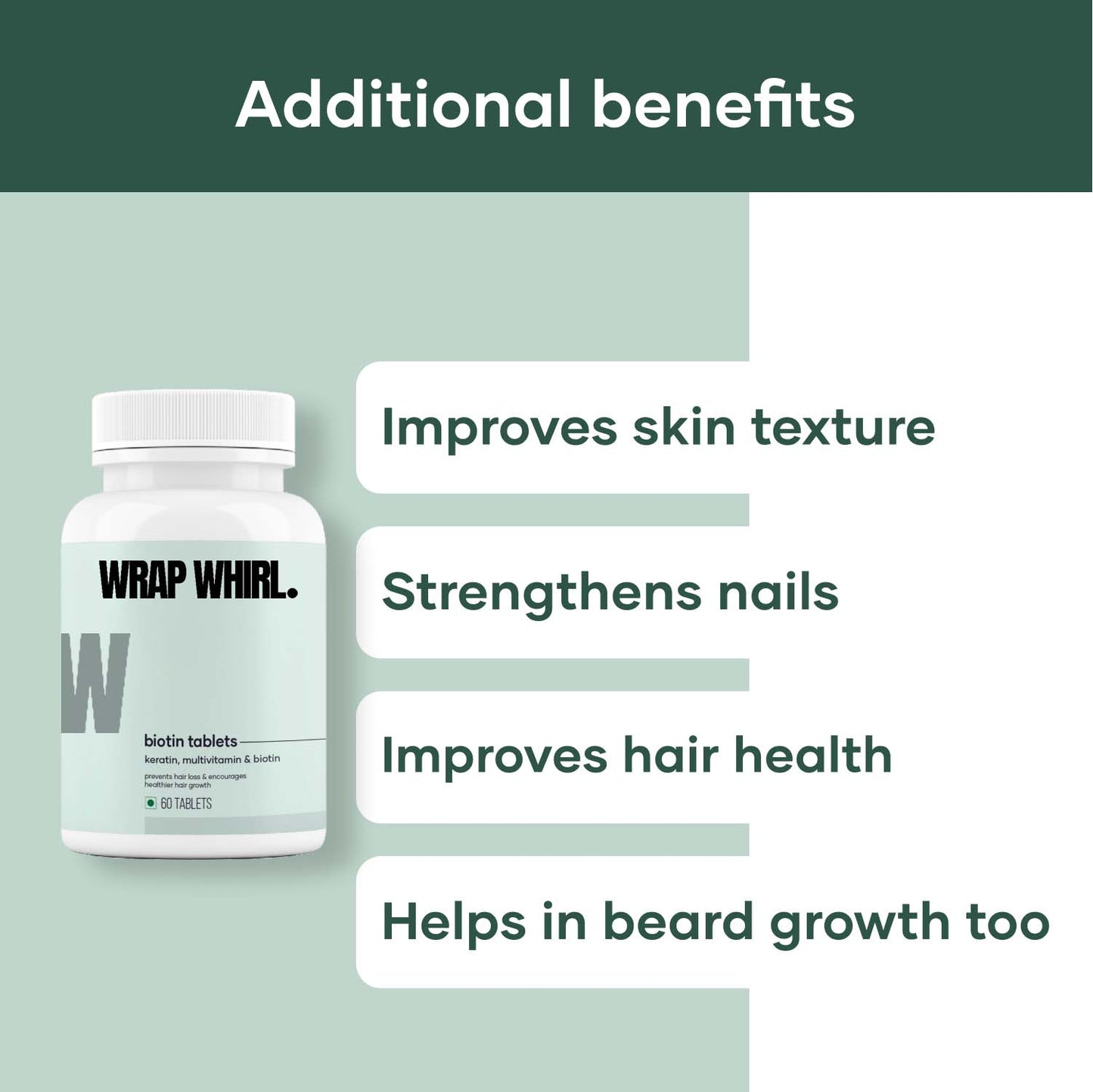 Biotin Tablets for hair growth | Vitamin b7 tablets | Best biotin for hair & beard growth | Biotin supplements