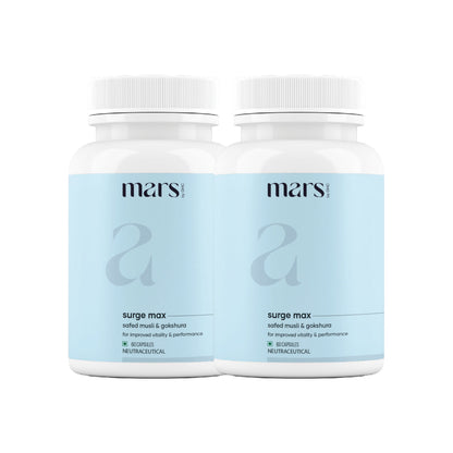 Mars Natural Ashwagandha Caps: Powered with Shilajit & Safed Musli