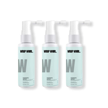 Wrap Whirl Rosemary Hair Growth Serum : Powered With Black Seed Oil, Castor Oil & Redensyl