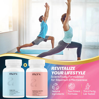 Mars AshwaBurn Bundle: Powered by Ashwagandha & Berberine Capsules
